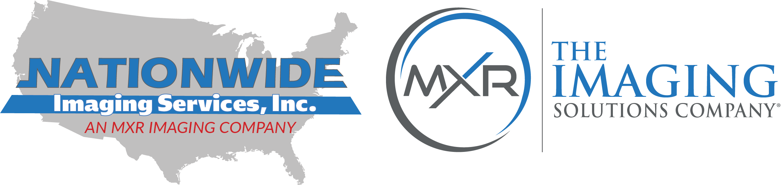 MXR Imaging and Nationwide Imaging Dual Logo